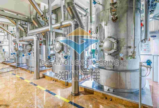 10 - 500TPD 380V ไบโอดีเซล PLC อุปกรณ์ระบายความร้อนด้วยน้ำสแตนเลส
