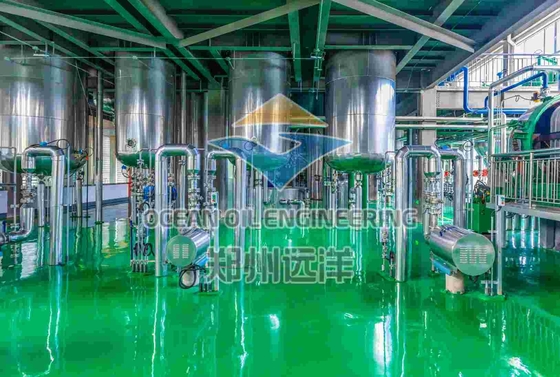 ISO9001 เครื่องชําระน้ํามันอาหาร 1000T / D กับระบบควบคุม PLC