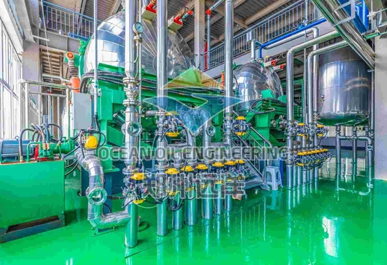 การทํางานอัตโนมัติ โรงงานชําระน้ํามันอัตโนมัติ อัตโนมัติ 500-1000T / D การผลิต