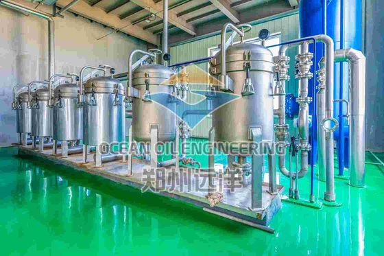 อุปกรณ์การแปรรูปน้ํามันอาหารที่ได้รับการรับรองจาก ISO9001 การผลิต 500-1000T/D