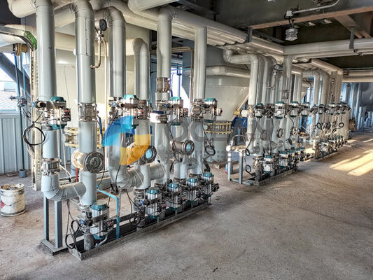 โรงกลั่นน้ำมันรำข้าว 20-500TPD การกลั่นทางกายภาพอย่างต่อเนื่อง